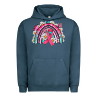 Pigment Midnight Navy Breast Cancer Rainbow Urban Hoodie - Artiststas