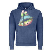 Vintage Denim Eared Paster Color Easter Lips Vintage Hoodie - Bettercallsaul
