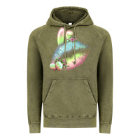 Vintage Olive Eared Paster Color Easter Lips Vintage Hoodie - Bettercallsaul