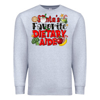 Heather Grey santas favorite dietary aide Premium Sweatshirt - LillyAllenDesigns