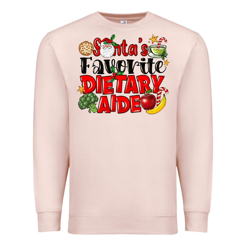 Santas Favorite Dietary Aide Premium Sweatshirt by LillyAllenDesigns | Teevron