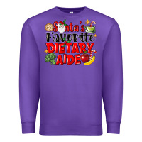 Purple santas favorite dietary aide Premium Sweatshirt - LillyAllenDesigns
