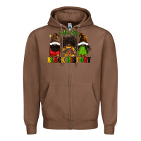 Chestnut We are black history Zipper Hoodie - FaDigitalArtStudio