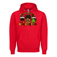 Red We are black history Zipper Hoodie - FaDigitalArtStudio