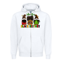 White We are black history Zipper Hoodie - FaDigitalArtStudio