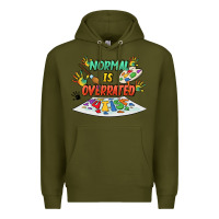 Army Green Normal is overrated Premium Hoodie - FaDigitalArtStudio