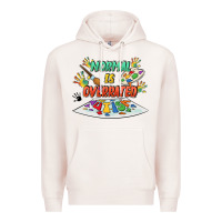 Pale Pink Normal is overrated Premium Hoodie - FaDigitalArtStudio
