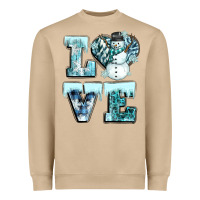 Mushroom love winter Heavyweight Sweatshirt - CowGirlArtShop