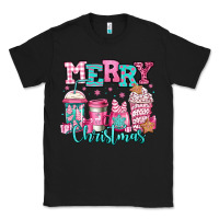 Black merry christmas pink coffee cups Classic Tee - Jasminsmagicworld