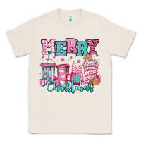 Natural merry christmas pink coffee cups Classic Tee - Jasminsmagicworld