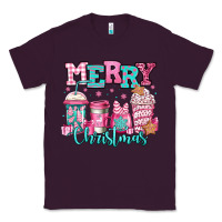 Plum merry christmas pink coffee cups Classic Tee - Jasminsmagicworld