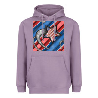 Stripes & Stars Seamless Pattern Heavyweight Hoodie | Teevron