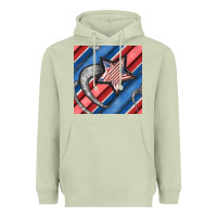Matcha stripes & stars seamless pattern Heavyweight Hoodie - BundleAndBundleShop