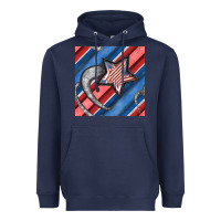 Navy stripes & stars seamless pattern Heavyweight Hoodie - BundleAndBundleShop