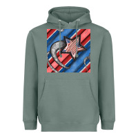 Sage stripes & stars seamless pattern Heavyweight Hoodie - BundleAndBundleShop
