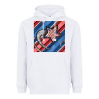 White stripes & stars seamless pattern Heavyweight Hoodie - BundleAndBundleShop
