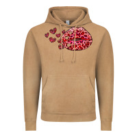 Vintage Camel kiss with leopard and hearts Vintage Hoodie - RanaPortraitStore