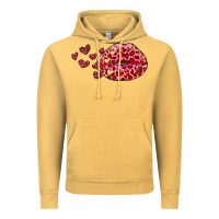 Vintage Mustard kiss with leopard and hearts Vintage Hoodie - RanaPortraitStore
