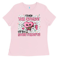 Bubblegum Pink i teach the cutest little sweethearts Ladies Tee - MaliasSmallBusiness