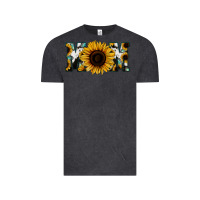 Vintage Black Sunflower Turquoise Cowhide Mom Vintage Tee - Bettercallsaul