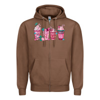 Chestnut Breast Cancer Coffee Cups Zipper Hoodie - FaDigitalArtStudio