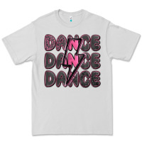 Dove Grey dance dance dance with lightning bolt Premium Tee - MaliasSmallBusiness
