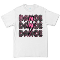 White dance dance dance with lightning bolt Premium Tee - MaliasSmallBusiness