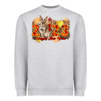 Heather Grey chinese new year 2023 rabbit year Heavyweight Sweatshirt - CowGirlArtShop