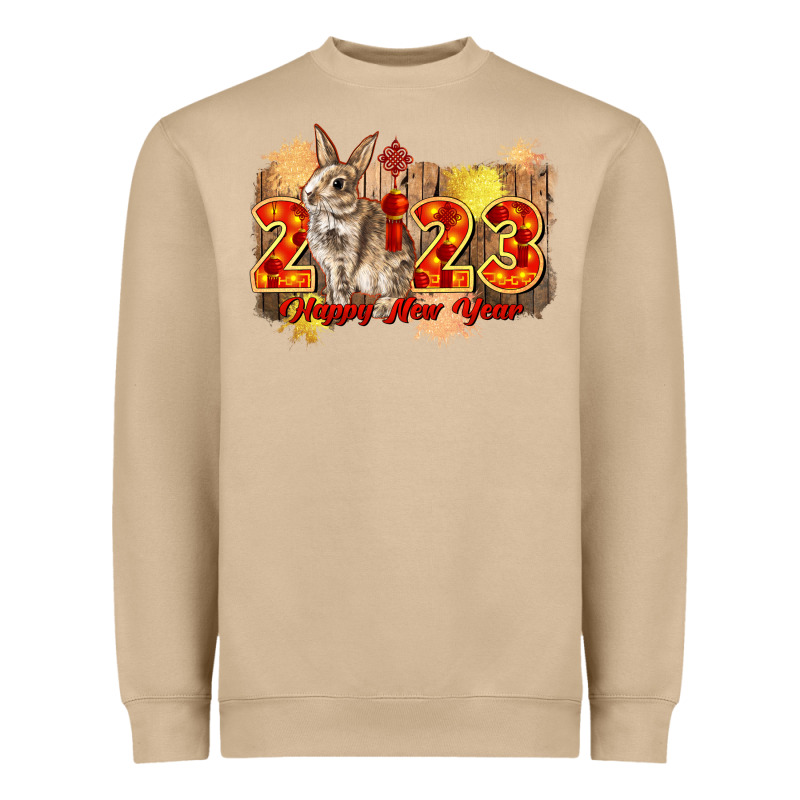 Chinese New Year 2023 Rabbit Year Heavyweight Sweatshirt by CowGirlArtShop | Teevron