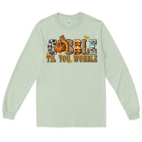 Matcha Gobble Til You Wobble with Turkey Long Sleeve Tee - texasbilliewilder