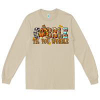 Mushroom Gobble Til You Wobble with Turkey Long Sleeve Tee - texasbilliewilder