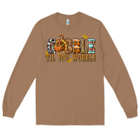 Toasted Coconut Gobble Til You Wobble with Turkey Long Sleeve Tee - texasbilliewilder