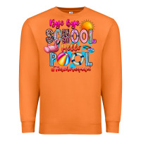 Carrot Bye Bye School Hello Pool Teacher  Squad Premium Sweatshirt - CowhideDigitalArt
