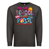 Smoke Bye Bye School Hello Pool Teacher  Squad Premium Sweatshirt - CowhideDigitalArt