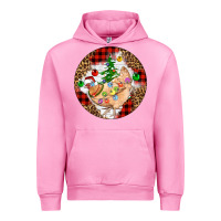 Fuchsia Pink Christmas chicken Urban Hoodie - Artiststas