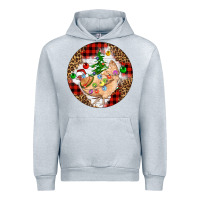 Heather Grey Christmas chicken Urban Hoodie - Artiststas