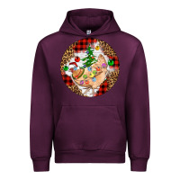Mauve Wine Christmas chicken Urban Hoodie - Artiststas
