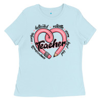 Valentine's Day Pencil Heart Teacher Quotes Ladies Tee | Teevron