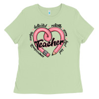 Matcha valentine's day pencil heart teacher quotes Ladies Tee - MaliasSmallBusiness