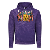 Cloud Purple Softball Mom Vintage Hoodie - Bettercallsaul