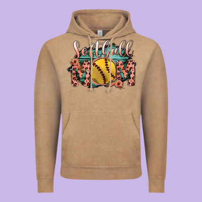 Softball Mom Vintage Hoodie Designed By Bettercallsaul