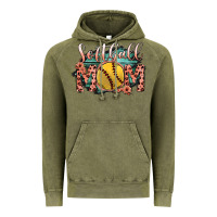 Vintage Olive Softball Mom Vintage Hoodie - Bettercallsaul