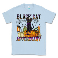 Dusty Blue black cat apothecary Classic Tee - BarkalooDesign