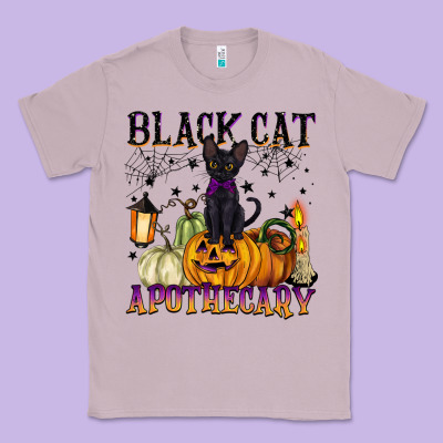 Black Cat Apothecary Classic Tee Designed By Barkaloodesign