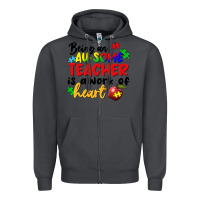 Smoke Being an au some teacher is a work of the heart Zipper Hoodie - FaDigitalArtStudio