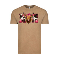 Vintage Coffee Highland Cow Mom Vintage Tee - Bettercallsaul
