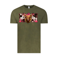 Vintage Olive Highland Cow Mom Vintage Tee - Bettercallsaul