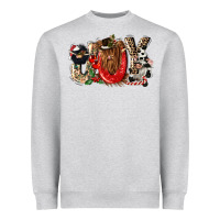 Heather Grey joy Heavyweight Sweatshirt - CowGirlArtShop