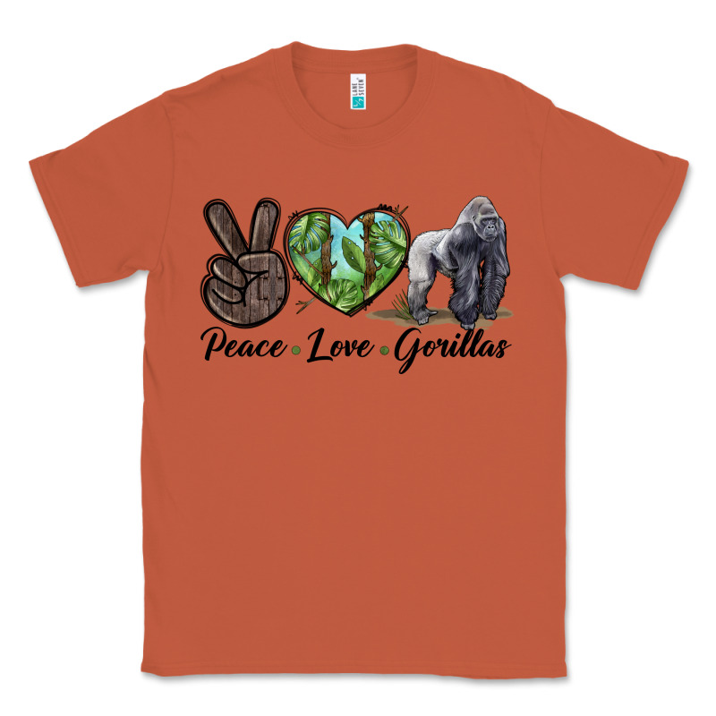 Peace Love Gorillas Classic Tee by LillyAllenDesigns | Teevron