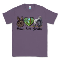 Lavender Peace Love Gorillas Classic Tee - LillyAllenDesigns